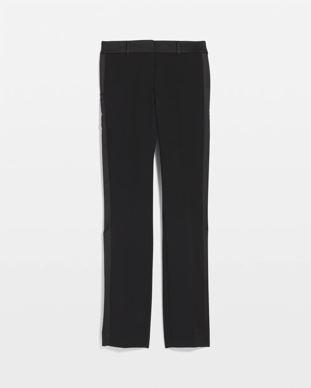 Petite High-Rise Straight Tuxedo Luxe Stretch Pant | White Petite High-Rise Straight Tuxedo Luxe Stretch Pant | White
